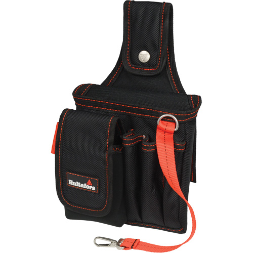 Small Technician's Pouch, Ballistic Polyester, Black/Red Sécurité Médic