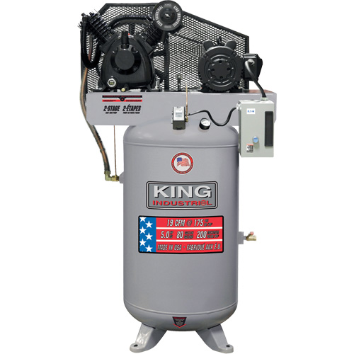 Compresseur d'air biphas&eacute;, 80 gal. (96 gal. US) Sécurité Médic