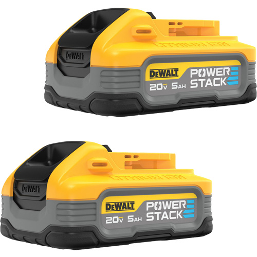 POWERSTACK Battery 2-Pack, Lithium-Ion, 20 V, 5 Ah Sécurité Médic