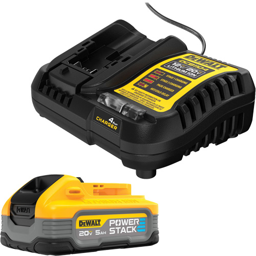 POWERSTACK Battery Kit, Lithium-Ion, 20 V, 5 Ah Sécurité Médic