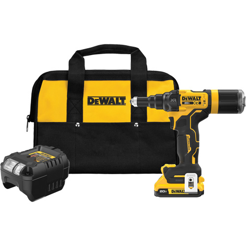 XR&reg; Brushless Cordless 3/16" Rivet Tool Kit Sécurité Médic