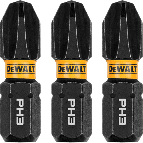 3-Piece FLEXTORQ&reg; Impact Screwdriving Bits, Phillips, #3, 1/4" Drive Sécurité Médic