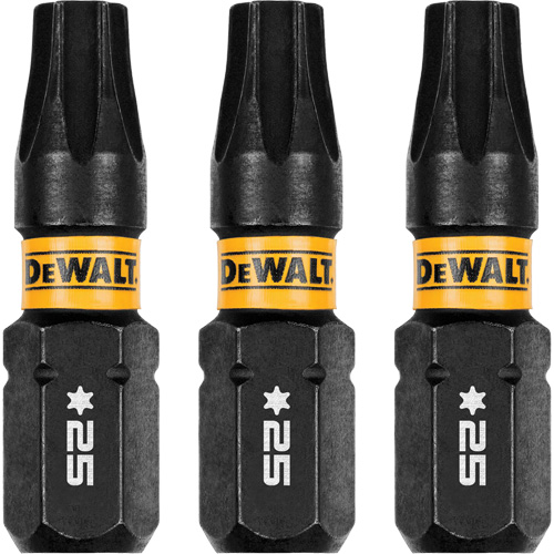 3-Piece FLEXTORQ&reg; Impact Screwdriving Bits, Torx, T-25, 1/4" Drive Sécurité Médic