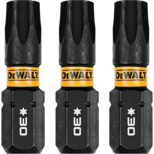 3-Piece FLEXTORQ&reg; Impact Screwdriving Bits, Torx, T-30, 1/4" Drive Sécurité Médic