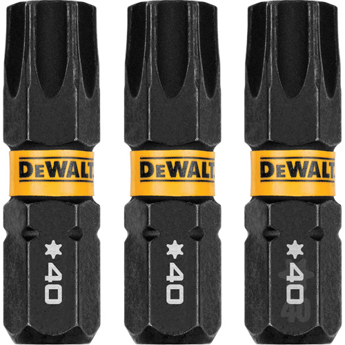 3-Piece FLEXTORQ&reg; Impact Screwdriving Bits, Torx, T-40, 1/4" Drive Sécurité Médic