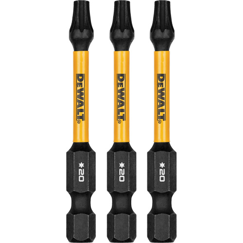 3-Piece FLEXTORQ&reg; Impact Screwdriving Bits, Torx, T-20, 1/4" Drive Sécurité Médic