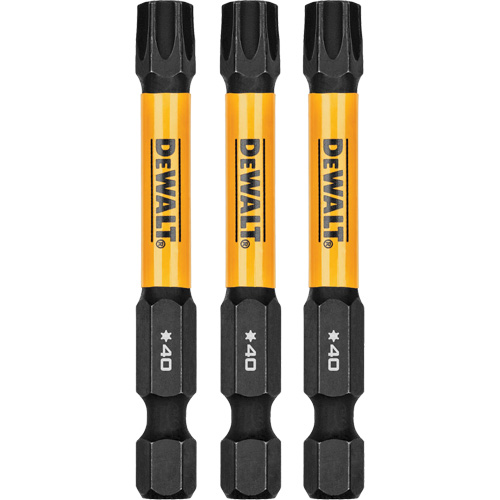 3-Piece FLEXTORQ&reg; Impact Screwdriving Bits, Torx, T-40, 1/4" Drive Sécurité Médic