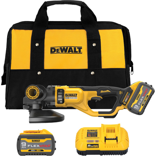 MAX Large Angle Grinder Kit, 7" - 9" Wheel, 60 V Sécurité Médic