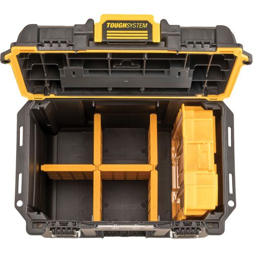 ToughSystem&reg; 2.0 Deep Compact Toolbox, 10" x 15-7/20" x 13-4/5", Black/Yellow Sécurité Médic