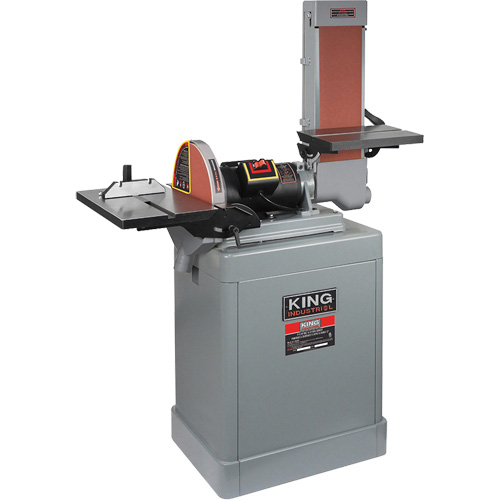 Belt & Disc Sander, 6" W x 48" L Belt, 12" Disk Sécurité Médic