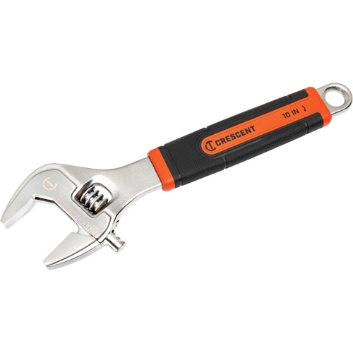 Adjustable Wrench, 10" L, 2-7/10"/38 mm Max Width, Chrome/Polished Sécurité Médic