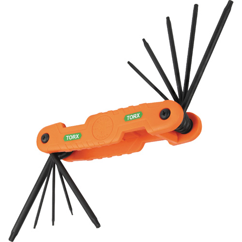Jeu pliant de cl&eacute;s hexagonales Pro, 10 mcx, Torx Sécurité Médic