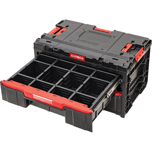 Arx&reg; 2-Drawer Toolbox, 23-1/10" x 15" x 13-2/5", Black Sécurité Médic
