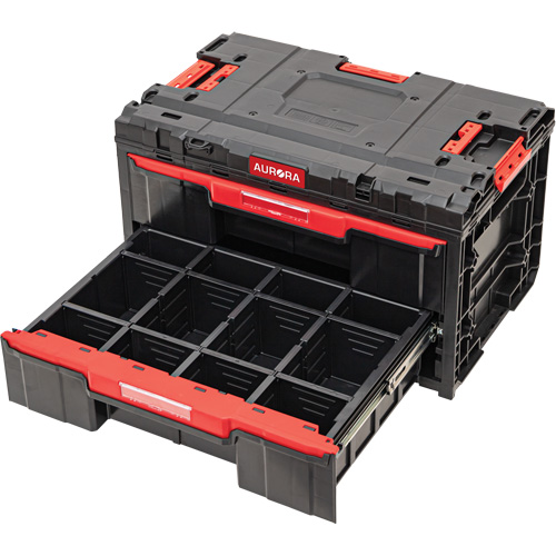 Arx&reg; 2-Drawer Toolbox, 23-1/10" x 15" x 13-2/5", Black Sécurité Médic