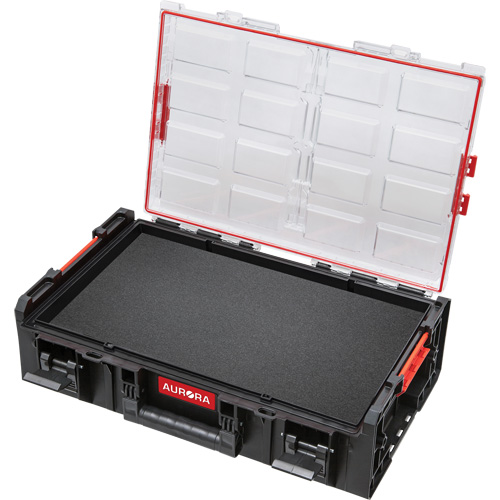 Organisateur deux fois tr&egrave;s grand avec cloisons en mousse &agrave; plusieurs couches Arx, 23" x 15-1/5" x 6-4/5", Noir Sécurité Médic