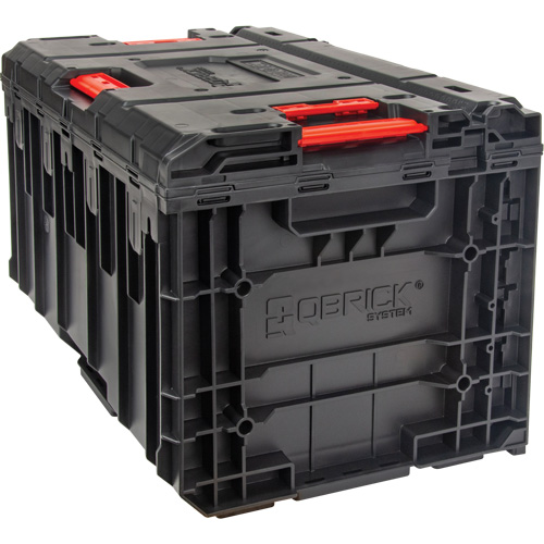 Arx&reg; Single Drawer Toolbox, 11-1/5" W x 18-3/10" D x 9-1/10" H, Black/Red Sécurité Médic