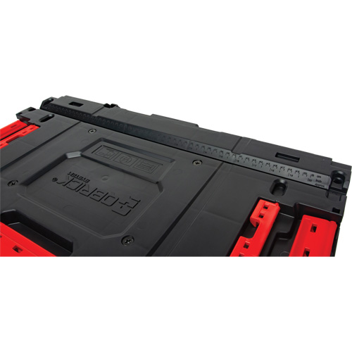 Arx&reg; Single Drawer Toolbox, 11-1/5" W x 18-3/10" D x 9-1/10" H, Black/Red Sécurité Médic