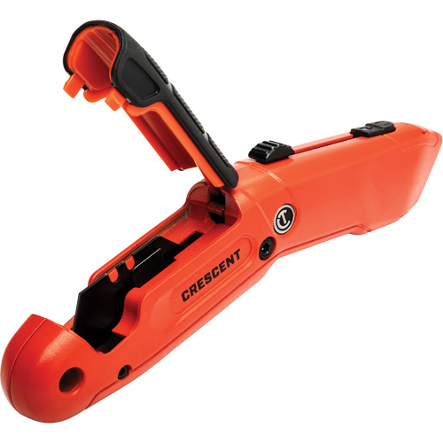 Auto-Retracting Safety Knife, 1", Steel, Aluminum Handle Sécurité Médic