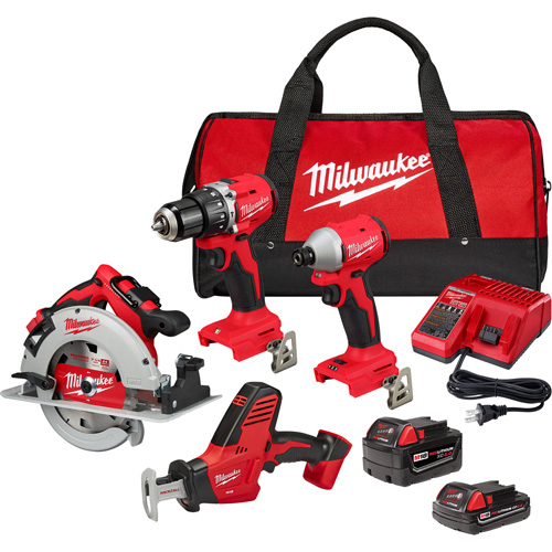 Trousse combin&eacute;e 4 outils, Lithium-ion, 18 V Sécurité Médic