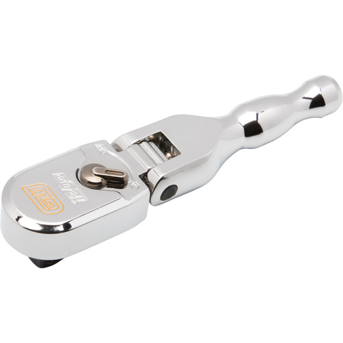 120XP Full Polish Chrome Stubby Flex Head Teardrop Ratchet Sécurité Médic