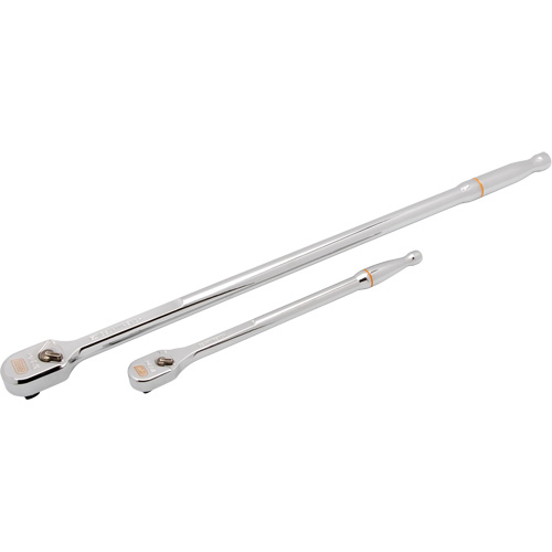 1/4" & 3/8" Drive 120XP Extra Long Handle Full Polish Teardrop Ratchet Set Sécurité Médic