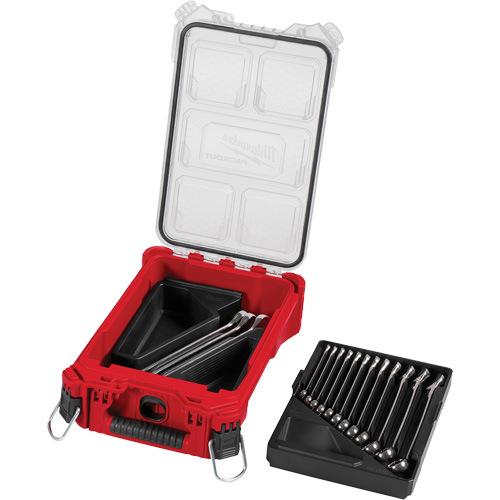 Jeu de cl&eacute;s avec organisateur compact PackOut, Combinaison, 15 morceaux, M&eacute;trique Sécurité Médic