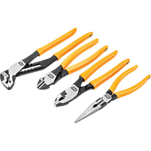 PITBULL Mixed Dual Material Plier Set, 4 Pieces Sécurité Médic