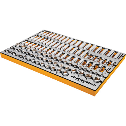 MEGAMOD Master Mechanics Tool Set in Premium Modular Foam Trays with Tool Storage, 1024 Pieces Sécurité Médic