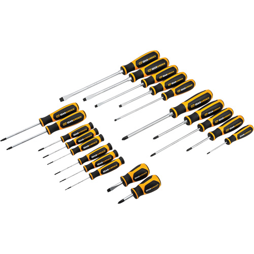 Phillips&reg;, Slotted, Torx&reg; Dual Material Screwdriver Set, 20 Pcs. Sécurité Médic