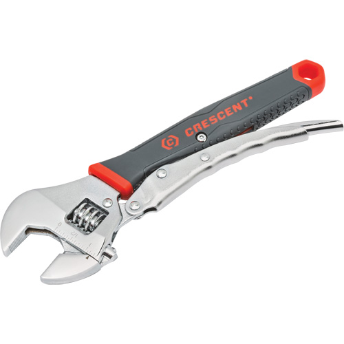 Locking Adjustable Dual Material Wrench, 10" L, 2-18/25" Max Width, Chrome/Polished Sécurité Médic