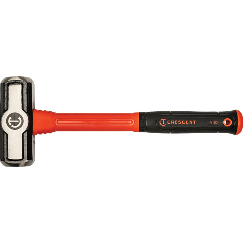 Fiberglass Engineer Hammer, 4 lbs Head Weight, 14" L Sécurité Médic