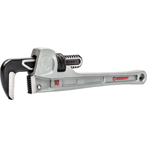 Slim Jaw Pipe Wrench, 1-9/10" Jaw Capacity, 10" Long, Powder Coated Finish, None Handle Sécurité Médic