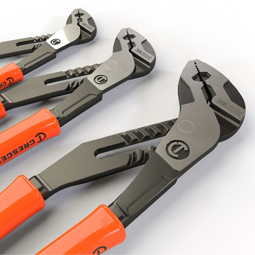 Z2 K9 Straight Jaw Dipped Handle Tongue & Groove Plier Set, 3 Pieces Sécurité Médic