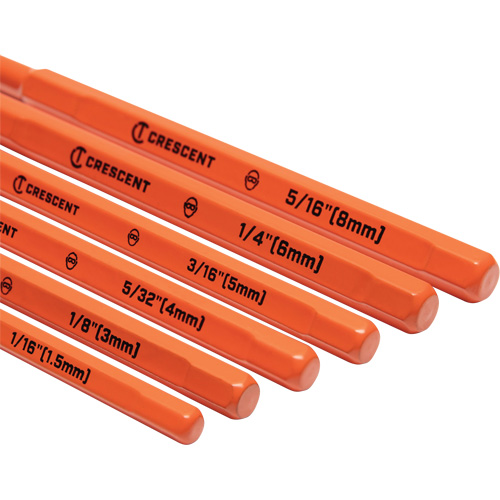 Pin Punch Set, 6 Pieces Sécurité Médic