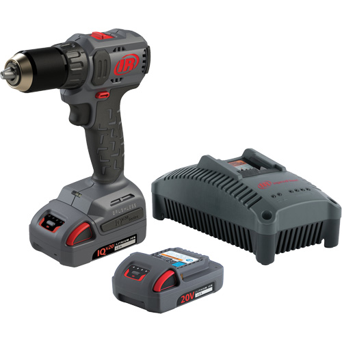 Ensemble de perceuse-tournevis compact sans fil, Lithium-ion, 20 V, Mandrin 1/2", Couple 37 lb-pi Sécurité Médic