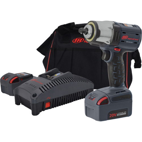 Compact High Torque Cordless Impact Wrench Kit, 20 V, 3/8" Socket Sécurité Médic