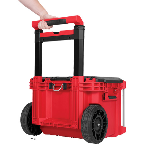 PACKOUT Rolling Tool Box, 18" x 22" x 19-1/2", Black/Red Sécurité Médic