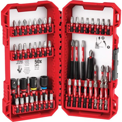 54 Piece Shockwave Impact Duty Driver Bit Set Sécurité Médic