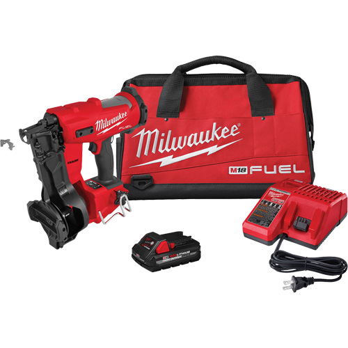 M18 FUEL Coil Roofing Nailer Kit, 18 V, Lithium-Ion Sécurité Médic