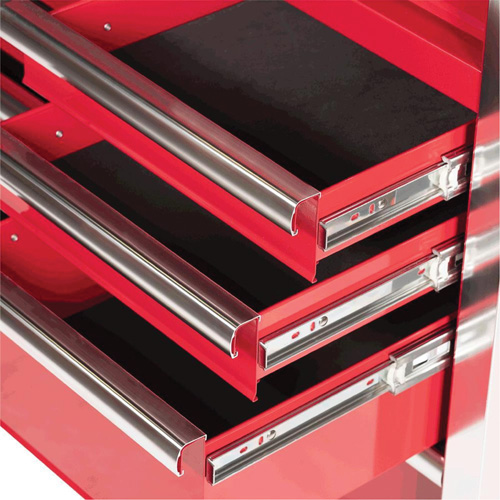 PRC4211 Pro Series Roller Cabinet, 11 Drawers, 42" W x 18" D x Red Sécurité Médic