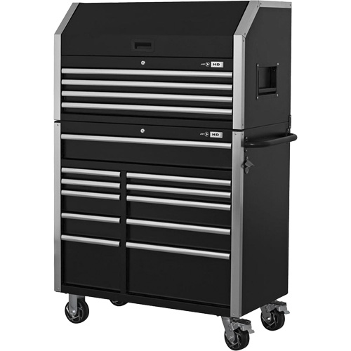 HDCC-4115 HD Series Toolbox Combo, 21-1/2" D x 44-1/5" W x 63-3/10" H, Black Sécurité Médic
