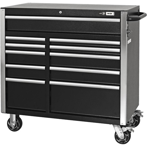 HDCC-4115 HD Series Toolbox Combo, 21-1/2" D x 44-1/5" W x 63-3/10" H, Black Sécurité Médic