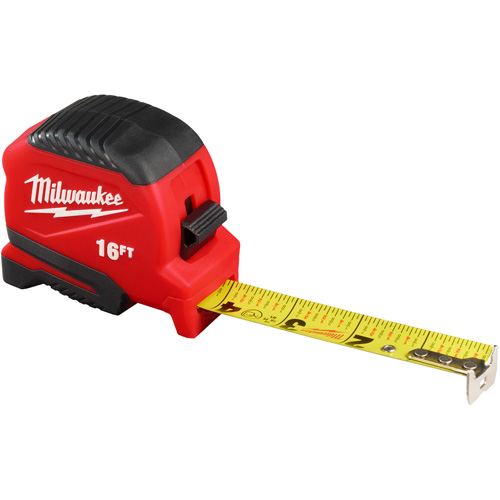 Compact Tape Measure, 1" x 16' Sécurité Médic