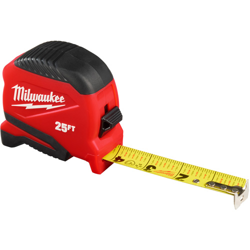 Compact Tape Measure, 1" x 25' Sécurité Médic