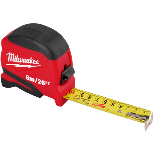 Compact Tape Measure, 1" x 26' Sécurité Médic