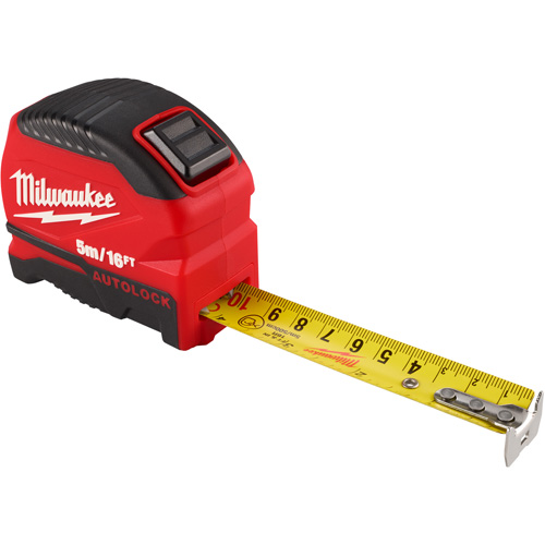 Auto-Lock Tape Measure, 1" x 16' Sécurité Médic