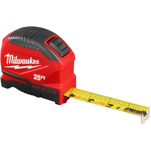 Auto-Lock Tape Measure, 1" x 25' Sécurité Médic