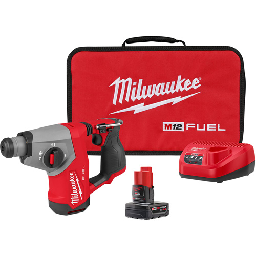 Marteau rotatif M12 FUEL 5/8” SDS Plus, 12 V, 5/8", 1214 tr/min Sécurité Médic
