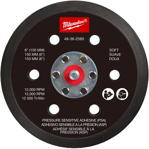 Soft Pressure Sensitive Adhesive Sander Backing Pad Sécurité Médic