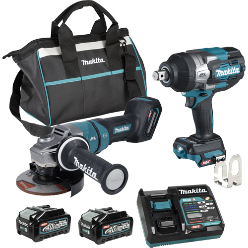 XGT Brushless 2-Tool Combo Kit, Lithium-Ion, 40 V Sécurité Médic
